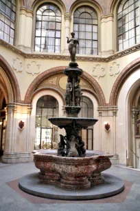 Donaunixen fountain at the Freyung Passage in Vienna