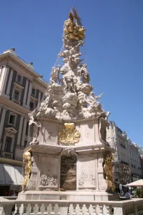 Plague Column, Graben