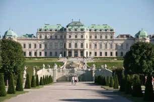 Oberes Belvedere Palace in Vienna, Austria