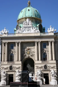 Michaelertrakt seen from the Kohlmarkt in Vienna