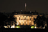 White House at night