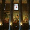 Columns and mural in the Memorial Hall, Masonic National Memorial