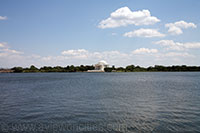 Tidal Basin seen towards the Jefferson Memorial, Washington