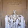Statue of President Lincoln in the Lincoln Memorial