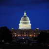 US Capitol at dusk