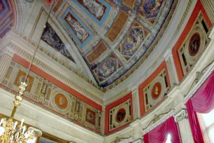Painted ceiling at the Foyer in the Bourla Theater, Antwerp