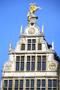 The gable of the «Spaengien» at the Grote Markt in Antwerp
