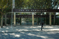 Barcelona Zoo entrance