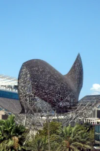 Front view of the Golden Fish in Barcelona