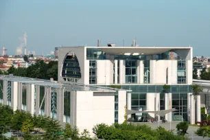 The Chancellery Building seen from the Reichstag