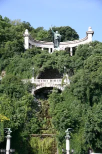 Waterfall at the Gellert Monument, Budapest