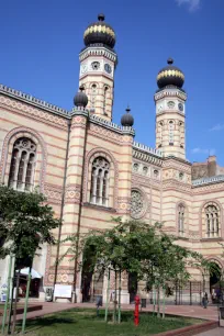 The two spires of the Great Synagogue in Budapest