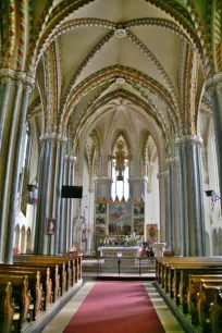 Interior of the Inner City Parish Church, Budapest