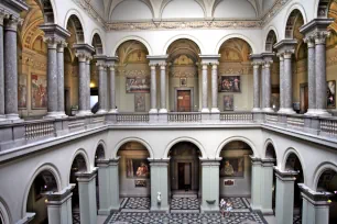 Interior of the Museum of Fine Arts in Budapest