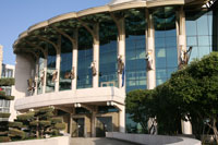 Front facade of the National Theatre in Budapest