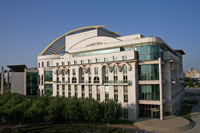 The National Theatre in Budapest seen from the Ziggurat
