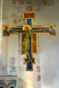 Cimabue's crucifix in Santa Croce, Florence