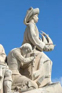 Henry the Navigator on the Monument to the Discoveries in Lisbon, Portugal