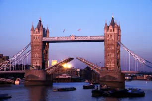 Tower Bridge opening, London