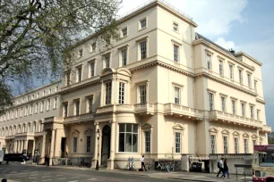 Carlton House Terrace at Waterloo Place in London