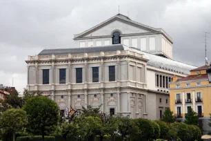 West façade of the Teatro Real in Madrid