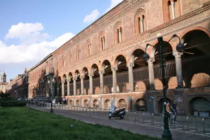Façade of the Ca'Granda in Milan, Italy