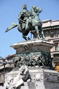 Vittorio Emanuele II statue, Piazza del Duomo, Milan