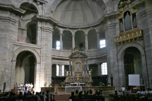 Interior of the San Lorenzo church in Mila