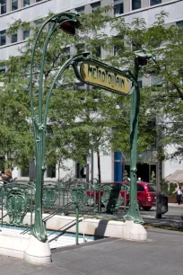 Metro entrance on Square Victoria, Montreal