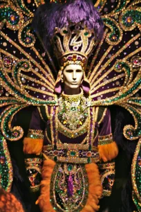 Mardi Gras costume in the Presbytère in New Orleans