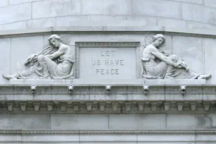 Sculptures on the facade of Grant's Tomb