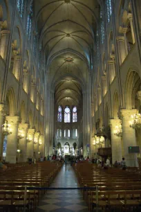 The nave of the Notre-Dame Cathedral
