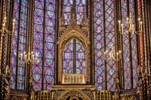 Altar of the upper chapel in Sainte-Chapelle, Paris