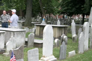 Graves at Christ Church Burial Ground in Philadelphia