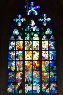 Stained Glass Window in St. Vitus Cathedral