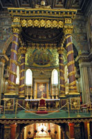 Baldachin at the Saint Mary Major in Rome