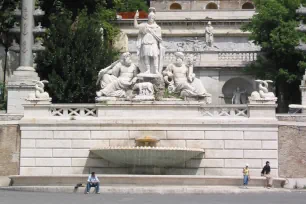 Santa Maria dei Miracoli and the Santa Maria in Montesanto at the Piazza del Popolo