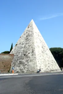 Pyramid of Caius Cestius in the Aurelian Wall, Rome
