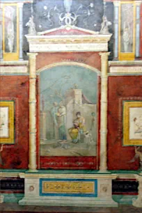 Galathea breast-feeding Dionysius, Wall painting from Villa Farnesina, Palazzo Massimo, Rome
