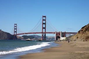 Golden Gate Bridge seen from Baker Beach, San Francisco