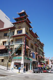 Pagoda-style architecture in Chinatown, San Francisco