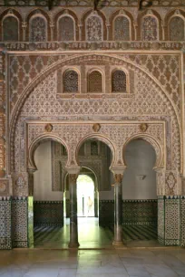 Interior of the Royal Alcazar in Seville, Spain