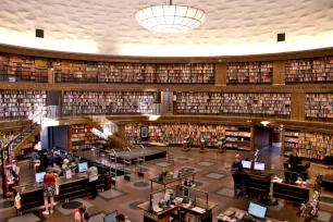 The Rotunda of the Stadsbiblioteket in Stockholm