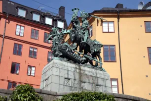 Statue of St George and the Dragon, Köpmantorget, Gamla Stan, Stockholm
