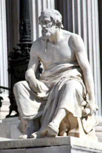 Statue of Thukydides at the Austrian Parliament in Vienna